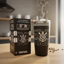Copo Térmico Inox 550ml Com Tampa Corinthians Oficial Copo Térmico Inox 550ml Com Tampa Corinthians Oficial