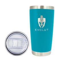 Copo Térmico Inox 600Ml Evolut Com Tampa Para Festa Viagem