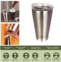 Copo Térmico Inox 700ml com tampa e abridor Original MOR Copo Térmico Inox 700ml com tampa e abridor Original MOR
