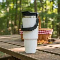 Copo Térmico Inox 900 ml com Alça Canudo, duas saídas de água Copo Térmico Inox 900 ml com Alça Canudo, duas saídas de água