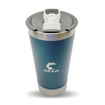 Copo Térmico Inox Bear Kodiak com Abridor e Tampa Azul 580 ml