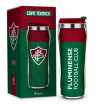Copo Térmico Inox c/Tampa 350ml Tricolor Fluminense Oficial - Brasfoot