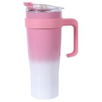 Copo Térmico Inóx Com Canudo E Tampa Grande 1200ml 1.2litros Copo Térmico Inóx Com Canudo E Tampa Grande 1200ml 1.2litros