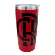 Copo Térmico Inox com Tampa do Flamengo 550ml Copo Térmico Inox com Tampa do Flamengo 550ml