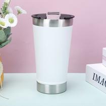 Copo Térmico Inox de Cerveja Café Chá Com Tampa Conservável Frio ou Quente 473ml 030