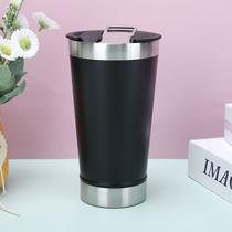 Copo Térmico Inox de Cerveja Café Chá Com Tampa Conservável Frio ou Quente 473ml 030