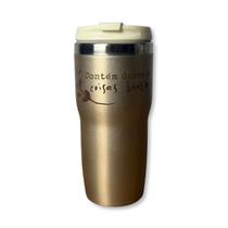 Copo Térmico Inox Dose de Coisas Boas Garrafa 465ml quente e frio Copo Térmico Inox Dose de Coisas Boas Garrafa 465ml quente e frio
