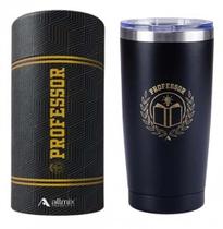 Copo Térmico Inox Long Drink com Tampa 600 ml Profissões Cor:professor