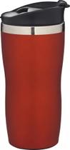 Copo térmico Inox Para Café Chá 450 Ml Colorido Com Tampa Mor - cor laranja