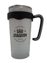 Copo térmico inox parede dupla a vácuo 600 ml com alça removível - Cervejaria São Joaquim