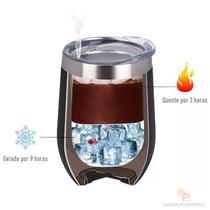 Copo Termico Inox Parede Dupla com Tampa 350ml Beber Gelo