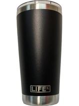 Copo térmico inox parede dupla vácuo com tampa tritan lifek