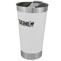 Copo térmico inox thermal com tampa 473ml bpa free - Branco
