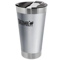 Copo térmico inox thermal com tampa 473ml bpa free - Prata