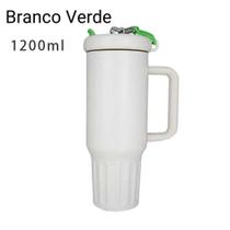 Copo Térmico Inoxidável Portátil 1200ml Garrafa Térmica Inox com Tampa e Canudo Quencher Premium Copo Térmico Inoxidável Portátil 1200ml Garrafa Térmica Inox com Tampa e Canudo Quencher Premium