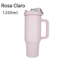 Copo Térmico Inoxidável Portátil 1200ml Garrafa Térmica Inox com Tampa e Canudo Quencher Premium Copo Térmico Inoxidável Portátil 1200ml Garrafa Térmica Inox com Tampa e Canudo Quencher Premium