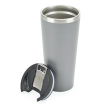 Copo Térmico Interno Inox Grande 730Ml Com Abridor Cinza