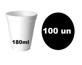 Copo térmico Isopor p/ café, chá e caldos 180ml 100 unidades Copo térmico Isopor p/ café, chá e caldos 180ml 100 unidades
