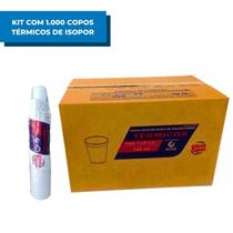 Copo Térmico Isopor Ultra Bebidas Quentes Café Chocolate Vinho Chá Quentão Festa Junina 120ml Com 1000 Unidades