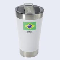 Copo Térmico Jade 473 ML Com Tampa e Abridor - Série Especial Brasil Copo Térmico Jade 473 ML Com Tampa e Abridor - Série Especial Brasil