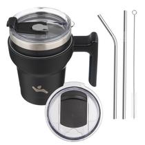 Copo Térmico Konokyo 300mL com Alça, 2 Canudos, 2 Tampas Aço Inoxidável Copo Térmico Konokyo 300mL com Alça, 2 Canudos, 2 Tampas Aço Inoxidável