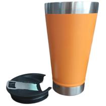 Copo térmico laranja claro - 3 unidades Copo térmico laranja claro - 3 unidades