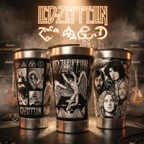 Copo Térmico Led Zeppelin 473ml Inox Gravação 360 Classic Rock Modelo:2