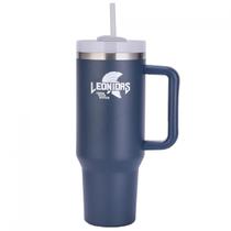 Copo Térmico Leonidas, 1180ml, Com Canudo, Quente ou Frio, Metal, Azul Escuro, LN-GL-ST1180MLDB Copo Térmico Leonidas, 1180ml, Com Canudo, Quente ou Frio, Metal, Azul Escuro, LN-GL-ST1180MLDB