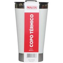 Copo Térmico Malta 473ml Parede Dupla C/ Tampa Branco