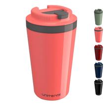 Copo Térmico Minas 400 ML com Tampa Parede Dupla Multiuso Squeese Unitermi Café Chá Suco Leite Água Copo Térmico Minas 400 ML com Tampa Parede Dupla Multiuso Squeese Unitermi Café Chá Suco Leite Água