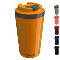 Copo Térmico Minas 400 ML com Tampa Parede Dupla Multiuso Squeese Unitermi Café Chá Suco Leite Copo Térmico Minas 400 ML com Tampa Parede Dupla Multiuso Squeese Unitermi Café Chá Suco Leite