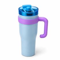 Copo Térmico MS703D 1200ml Dupla Camada Aço Inox Grande Com Canudo, Elevação de Canudo e Tampa Copo Térmico MS703D 1200ml Dupla Camada Aço Inox Grande Com Canudo, Elevação de Canudo e Tampa