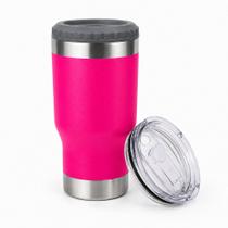 Copo Térmico MS973 420ml Inox 5 em 1 Porta Bebida, Long Neck, Garrafa e Latas Com Tampa Ajustável