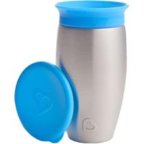 Copo Térmico Munchkin Miracle 360 Inox Azul