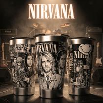 Copo Térmico Nirvana 473ml Inox Gravação 360 Rock Grunge Modelo:1 Copo Térmico Nirvana 473ml Inox Gravação 360 Rock Grunge Modelo:1