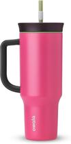 Copo Térmico Owala de Aço Inoxidável 1,2L com Tampa - Rosa Palha Copo Térmico Owala de Aço Inoxidável 1,2L com Tampa - Rosa Palha