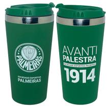 Copo Térmico Palmeiras Emborrachado Inox Licenciado Oficial 450ml