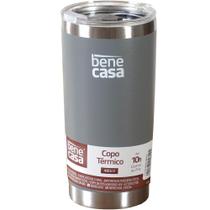 Copo Térmico Para Bebidas 480ml Vedação à Vácuo Cinza Copo Térmico Para Bebidas 480ml Vedação à Vácuo Cinza