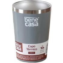 Copo Térmico Para Bebidas Sem Tampa 400ml Cinza Copo Térmico Para Bebidas Sem Tampa 400ml Cinza