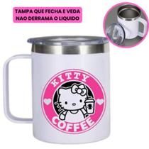 Copo Térmico Para Cafe 360 Ml Personalizado Personagens Lillo Stitch Hello Kitty Minnie