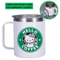 Copo Térmico Para Cafe 360 Ml Personalizado Personagens Lillo Stitch Hello Kitty Minnie Copo Térmico Para Cafe 360 Ml Personalizado Personagens Lillo Stitch Hello Kitty Minnie