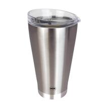 Copo Térmico Para Cerveja C/ Tampa E Abridor 700 Ml Inox Mor Copo Térmico Para Cerveja C/ Tampa E Abridor 700 Ml Inox Mor
