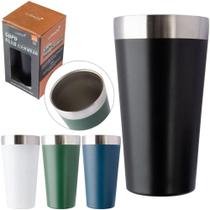 copo térmico para cerveja com parede dupla de inox weeze colors 500ml na caixa - C3B