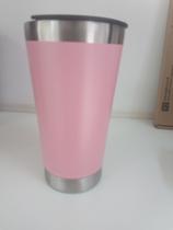 Copo térmico para cerveja. Cor de rosa 473ml Copo térmico para cerveja. Cor de rosa 473ml
