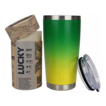 Copo Térmico Para Cerveja Gluck Lucky Future Brasil Degradê Copo Térmico Para Cerveja Gluck Lucky Future Brasil Degradê