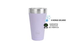 Copo térmico para cerveja mokha magic 473ml lilas Copo térmico para cerveja mokha magic 473ml lilas