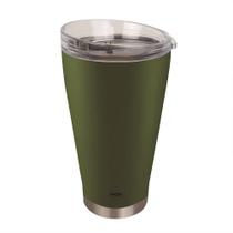 Copo Térmico Para Cerveja Verde 700ml Em Aço Inox Mor 8048 Copo Térmico Para Cerveja Verde 700ml Em Aço Inox Mor 8048