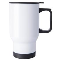 Copo Térmico Para Sublimação de Inox Branco Com Tampa - 475ml