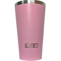 Copo Térmico Parede Dupla Aço Inox 473Ml Sem Tampa Rosa Bebê