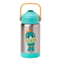 Copo Térmico Parede Dupla c/Canudo 360ml Buba Zoo Dino - Buba